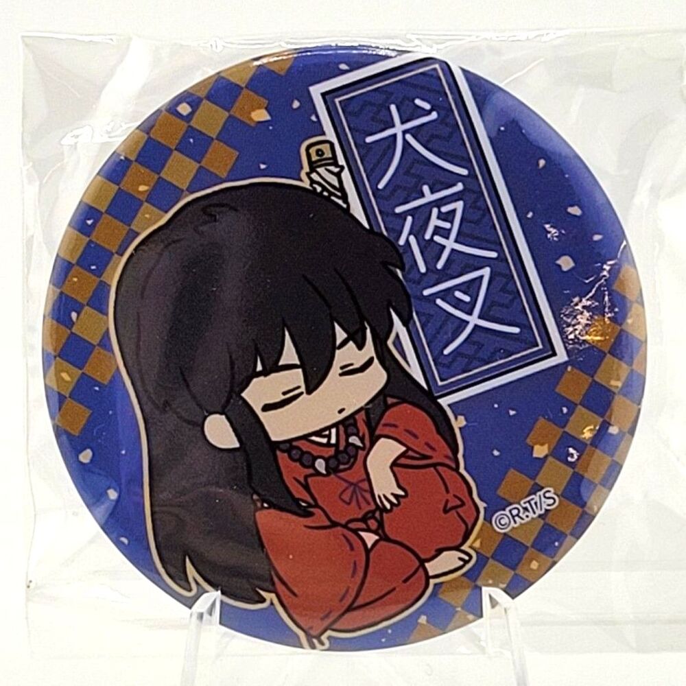 Inuyasha Human Form Sleeping Chibi Blue Can Badge